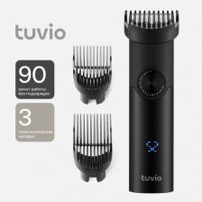 Машинка для стрижки волос, триммер с 3 насадками Tuvio HC-DA3BL, черный