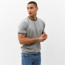 Джемпер мужской короткий рукав MINAKU REGULAR FIT: серый меланж, р-р 50