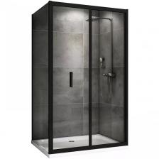 Душевой уголок Abber Sonnenstrand 120x80 AG07120B-S80B черный, стекло прозрачное