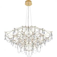 Подвесная люстра светодиодная хрустальная с пультом с регулировкой цветовой температуры Modelux MODELUX ML.5602.1200P BS