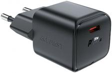 Зарядное устройство ACEFAST A73 mini PD20W GaN USB-C charger RUS, Black AF-A73-BK