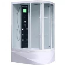 Душевая кабина Orans 130х90 белая стекло прозрачное с гидромассажем