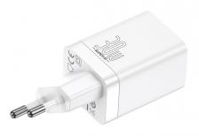 Зарядное устройство Baseus Super Si Pro Quick Charger C+U 30W белый (CCSUPP-E02)