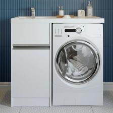 Тумба с раковиной AQUATON Лондри 105 L, под стиральную машину