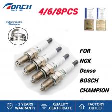 4-8PCS твердые свечи гайки замена для IKR9J8 DCPR9E Denso XU27EPRZ-U FIAT 0055249868 55210685 иридиевые свечи зажигания TORCH DK9RTIP