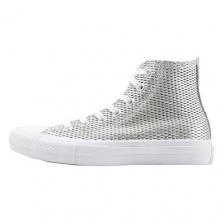 CONVERSE Кроссовки Chuck Taylor All Star Womens 2 High Perforated Metallic Silver Womens