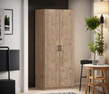 Шкаф двухдверный Макс 1000 мм, вариант №3 (ЛДСП, корпус дуб вотан)