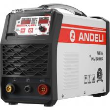 Аргонодуговой Сварочный аппарат ANDELI TIG-250GPL (артикул производителя ADL20-706) предназначен для сварки в среде защитного газа (аргона). ANDELI TIG-250 GPL это современный и многопрофильный агрегат, способный производить: TIG сварку в среде защитного газа аргона холодную сварку COLD работать в импульсном режиме PULSE Подходит для сварки: нержавеющей стали/углеродистой стали в пределах 8 мм в режиме TIG в режиме холодной сварки толщиной 0.4-3.0 мм. также может сваривать алюминиевые сплавы толщиной до 0.5 мм. Есть возможность подключения педали, которая входит в комплект данного аппарата. Сварочный аппарат НЕ сваривает алюминий в режиме холодной сварки. Тип аппарата - Инверторный Основной режим работы - Аргонодуговая сварка (TIG) Дополнительные режимы работы - COLD TIG / PULSE TIG Диапазон рабочего напряжения - от 187 V до 253 V (220V +/- 15%) Максимальная сила тока - 220 А Ток в режиме TIG: - 5 - 220 А Номинальный входной ток - 27 A Диаметр электродов - 0,2-2,0 мм Продолжительность нагрузки (ПВ) - 40% Напряжение холостого хода - 56 В Максимальная потребляемая мощность - 5 кВт Род тока - DC КПД - 70% Коэффициент мощности - 0,93 Импульсный режим PULSE (TIG) - есть Система охлаждения горелки (TIG) - Воздушная Защита от перегрева - есть Регулировка времени нарастания и спада сварочного тока - есть Регулировка времени подачи защитного газа до и после сварки - есть Цифровой дисплей - есть Защитное стекло - есть Дополнительные возможности - Дистанционное управление (Педаль) 2 PIN