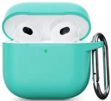 Силиконовый защитный чехол для AirPods 4, мятный (Mint green)