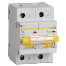 KARAT Автоматический выключатель ВА47-100 2P C 40А 10кА IEK, цена за 1 шт