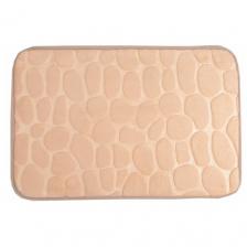 Коврик Доляна Галька, 40x60 см, 60х40 смдля туалета, бежевый