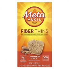 Metamucil, Fiber Thins, корица, 12 пакетиков по 22 г (0,77 унции)