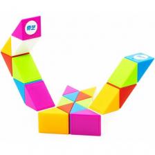 Змейка Рубика QiYi MoFangGe Snake 24 элемента / Головоломка для подарка / Цветной пластик