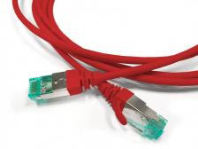 Hyperline Патч-корд S/FTP, категория 6a (100% Fluke Component Tested), 30AWG, LSZH, 2 м, красный [PC-LPT-SFTP-RJ45-RJ45-C6A-2M-LSZH-RD]