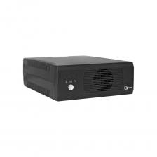 Инвертор - мощный преобразователь постоянного напряжения 12Вольт от различных аккумуляторов, в переменное напряжение 220 Вольт. В отличие от источников бесперебойного питания, инвертор обеспечивает значительно большее время автономной работы при меньшей или сравнимой стоимости.  Инвертор значительно дешевле мини-электростанции, миниатюрен и лёгок. Совместно с одним или несколькими аккумуляторами преобразователь напряжения (инвертор) может работать как автономный источник бесперебойного питания для дома, котельной, пожарных и охранных систем. Если есть сетевое напряжение 220 Вольт, инвертор просто пропускает его "сквозь" себя и, при необходимости, подзаряжает аккумуляторы. Если напряжение в сети исчезло, инвертор мгновенно начинает генерировать переменное напряжение 220 Вольт от аккумуляторов. Время автономной работы преобразователя напряжения зависит от мощности нагрузки и ёмкости аккумуляторов. При появлении сетевого напряжения инвертор автоматически переключится в исходное состояние ожидания и подзарядит аккумуляторы. Источники бесперебойного питания чаще всего рассчитаны на кратковременное резервирование, особенно компактные модели со встроенными аккумуляторами. Для того чтоб оборудование проработало дольше, как правило необходимы более емкие аккумуляторы, которые имеются в ИБП с мощным преобразователем синусоидальным выходным напряжением, и разумеется,  высоко ценой. Если вам требуется подключить нагрузку не более 2 кВА, необходимое время резервирования не 5-10 минут а несколько часов, то идеальным  недорогим решением будет инвертор с функцией зарядного устройства. Инвертор серии SK предназначен для работы как вне электрических сетей с системой аккумуляторных батарей, так и с городской сетью.