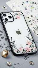 Чехол PQY Flora для iPhone 12 Pro Max Чёрный Kingxbar IP 12 6.7