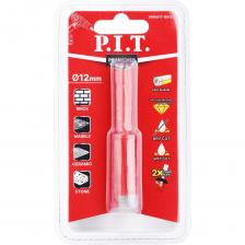 Алмазные коронки P.I.T. AMAS17 серии DRUA предназначены для сверления отверстий в керамограните, натуральном и искусственном камне, керамике, кирпиче и мраморе. Благодаря широкой алмазной кромке, выполненной по технологии вакуумного спекания алмазов, коронка имеет высокий ресурс и скорость сверления отверстий в материале. Шестигранный хвостовик 1/4" (6.35 мм) исключает проворачивание в патроне при высоких нагрузках и позволяет использовать коронки с дрелями и шуруповертами. Возможно использование коронок как для сухого, так и для мокрого сверления в безударном режиме. Использование охлаждающей жидкости позволяет увеличить срок службы коронки и скорость работы. Нанесение алмазов при помощи технологии вакуумной пайки Широкий алмазный слой Возможность использования при сухом и мокром сверлении Шестигранный хвостовик 1/4" (6.35 мм)