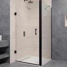 Душевой уголок RGW Passage 80x70 41083687-014 черный, стекло прозрачное