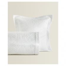 ZARA HOME Хлопковый плед с геометрическим дизайном 230 x 250 см