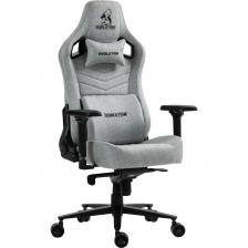 Игровое кресло выполнено из усиленной металлической рамы толщиной 2мм. Материал покрытия - ткань, устойчивая к выцветанию, истиранию и растяжению. Наполнитель спинки и сиденья кресла – формованная пена Улучшенный механизм наклона спинки с зубьями из закаленного металла Анатомическое сиденье без боковых ограничителей Под сиденьем резинотканевые ремни с усиленным ребром жесткости. Надежный Газлифт наивысшего 4-го класса Улучшенные подлокотники 4D двигаются по ширине, высоте, углу и вылету. Пользователь любой комплекции и роста без труда настроит комфортное для себя положение. Усиленная пятиконечная крестовина, выполненная из прочного 350мм алюминиевого сплава с 75мм полиуретановыми роликами (подходит для паркета/ламината), обеспечивают устойчивость и долговечность этого кресла, а также подчеркивает стильный внешний вид. Удобная откидная спинка с фиксацией наклона до 135°. В качестве механизма качания применяется улучшенный литой алюминиевый многофункциональный механизм Мультиблок. Для более комфортного времяпровождения за креслом предусмотрена поясничная поддержка (тканевая подушка с эффектом памяти) и поддержка области шеи (тканевая подушка с эффектом памяти). Рекомендуется для пользователей с максимальным весом до 150 кг.  