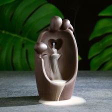 Подставка для благовоний TAKE IT EASY «Семья», набор благовоний конусы, стелющийся дым, 9x7x17 см