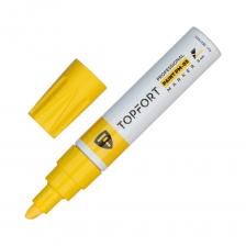 Маркер промышленный TOPFORT Paint для универсальной маркировки желтый (8мм) предназначен для промышленной непрозрачной маркировки металла, стекла, пластика, дерева, резины, камня, картона, кирпича, текстиля, кожи (материал), бумаги, бетона. Краска содержит высококонцентрированный пигмент, хорошо ложится нагладкие ишероховатые поверхности. Может применяться для письма нажирных, пыльных, грязных поверхностях. После высыхания лаковые чернила устойчивы квоздействию света, атмосферных осадков, смазочных материалов, механическому истиранию. Цвет чернил — желтый Диаметр пишущего узла — 8 мм Размеры маркера: диаметр 25 мм, длина 157 мм Краска на нитро-основе РМ-05 (Великобритания) Без ксилола и толуола Устойчивый к износу усиленный акриловый игольчатый наконечник (Япония) Материал корпуса — алюминий Клапанный механизм пишущего узла исключает растекание и разбрызгивание краски, преждевременное пересыхание маркера Температурный режим использования : от 0 до +40°С Температурный режим хранения: от 0 до +60°С Температурная устойчивость надписи: от –60 до +350 °С