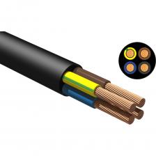 Кабель силовой гибкий на напряжение 0,66 кВ круглой формы. Изоляция выполнена из композиции на основе термоэластопластов. Кабель соответствуют требованиям ГОСТ 24334-2020. Кабель имеет 4 медные многопроволочные жилы сечением 1,5 мм2. Кабель морозостойкий КГтп-ХЛ NVO главным образом предназначен для питания переносного оборудования и электроинструмента: бетономешалки, электроподъёмные устройства, электрогенераторы, сварочные аппараты и другое строительное и бытовое оборудование, в общем используется для присоединения различных механизмов и оборудования к электрическим сетям и к передвижным источникам электроэнергии. Кабель морозостойкий КГтп-ХЛ NVO является холодостойким и способен функционировать в различных условиях: внутри и вне помещений, независимо от уровня влажности и других погодных условий, дождевая вода, лужи и грязь не влияют на его работоспособность. Конструкция и характеристики кабеля КГтп-ХЛ NVO соответствуют категории ГОСТ+, что даёт 100% гарантию максимального качества. Бухта 35 метров.