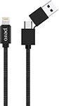 Дата-кабель Pero DC-07 UNIVERSAL 2 in 1 USB-A + PD to Lightning 1m Black