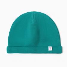 Шапка детская MINAKU New Year's cars, размер 46, зелёная