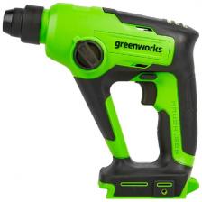 Перфоратор аккумуляторный бесщеточный Greenworks GD24SDS1 1,2 ДЖ, 24V, без АКБ и ЗУ, зелёный 3803107
