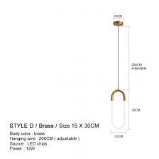 Подвесные светильники IWP черные золотые