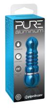 Вибропули Голубой алюминиевый вибратор BLUE SMALL - 7,5 см.