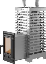 Дровяная печь 25 кВт ASTON 24 INOX (310) Long