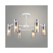 Люстра РОСТОК 74338/6 CH+WH хром/белый 6x40W E14 d690 h380, GNV23 988033799