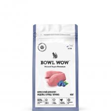 BOWL WOW Kitten Сухой корм для котят с курицей и черникой, 400 гр.