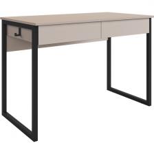 Стол Юниор Mebelson (ЛДСП, Металл/Черный) SMU-01.3409 (прямоугольная столешница, I I-образная опора)