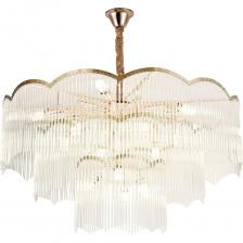 Подвесная люстра Citilux Jane CL304183 идеальное дополнение для любого классического интерьера. Металлический корпус благородного золотистого цвета и прозрачные стеклянные подвесные элементы в виде палочек формируют изящный и элегантный образ модели. В изделии 16 ламп с цоколем Е14 максимальной мощностью для ламп накаливания 60Вт (в комплект не входят, приобретаются отдельно). Люстра подходит для основного освещения помещений как с высокими, так и с низкими потолками. Длина цепи регулируется при установке, тип крепления – крючок. Восхитительная подвесная каскадная люстра Ситилюкс Jane CL304183 потрясающе выглядит в модных интерьерах стильных квартир, студий, апартаментов и уютных загородных домов. Ярко осветит просторную гостиную, уютную спальню и гостеприимную кухню. Легко поможет создать атмосферу изысканности в популярных кафе и ресторанах.