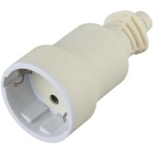 Розетка с заземлением (белый) ЭРА R4(W)