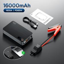 Baseus 1600A Jump Starter Power Bank 16000 мАч Портативная электростанция Пусковое устройство с PD 65 Вт для автомобильного зарядного устройства Booster