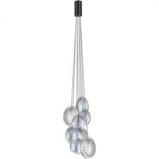 Подвесной светильник Odeon Light Mussels 5039/8 черный/перламутровый/металл/стекло G9 8*40W