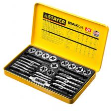 Набор метчиков и плашек Stayer "MASTER" 28020-H24, метчикодержатель 1шт, плашкодержатель 1 шт, метчики 11 шт, плашки 11 шт, 24 предмета