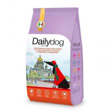 Dailydog Casual сухой корм для пожилых собак всех пород и собак склонных к полноте, с ИНДЕЙКОЙ и ГОВЯДИНОЙ - 12 кг повседневный премиум без курицы для пожилых с говядиной для всех пород мешок Российский корм 1 уп. х 1 шт. х 12 кг