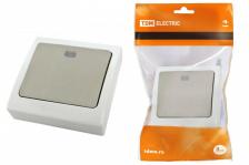 Tdm Выключатель 1-кл. с подсветкой скрытой установки IP54 10А SQ1803-0105 1 шт