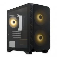 Компьютерный корпус hspd M321-TGBK-ARGB черный