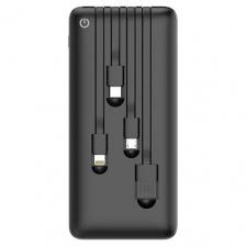 Внешний аккумулятор Perfeo ABSOLUTE 10000mah In Micro usb, USB /Out USB, Micro usb, Type-C, Lightning, 2.1А/ черный