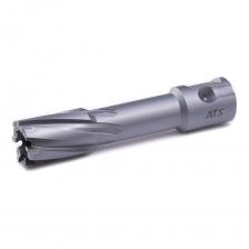 Сверло корончатое TCT (18х35 мм) AT-S TN3518 предназначено для магнитных сверлильных станков. С помощью держателя КМ/WELDON 19 - корончатое сверло адаптируется и на стационарные сверлильные станки. Сверло корончатое оснащено напайками из твердого сплава TCT. Обладает высокой износостойкостью и подойдет для сверления сталей, сверхпрочных сталей и сплавов, нержавейки, а также рельсов. Максимальная стойкость и оптимальная геометрия режущих кромок. Для сверления необходимо использовать центрирующий штифт (пилот, направляющая) размер 7.98х90 мм для диаметров от 18 мм, в комплект поставки не входит и приобретается отдельно. Рекомендовано применять СОЖ для охлаждения. Внимание, изображение товара может отличаться от реального! Верные параметры указаны в технических характеристиках товара.