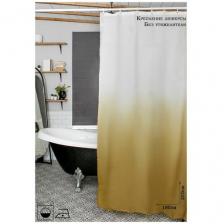 Штора золотая 180х200см для ванны PRIMANOVA