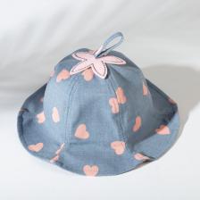 Панама с сердечками MINAKU, размер 48, синяя