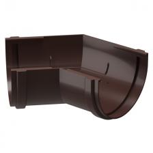 элемент угловой для желоба DOCKE Premium d120мм 135град шоколад ПВХ