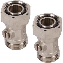 Прямой раздельный набор нижнего подключения Набор нижнего подключения ROYAL THERMO прямой, раздельный, 3/4x3/4ЕК НС-1353995